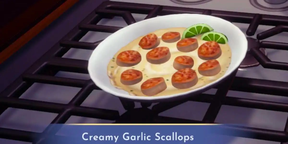 Creamy Garlic Scallops Disney Dreamlight Valley 2