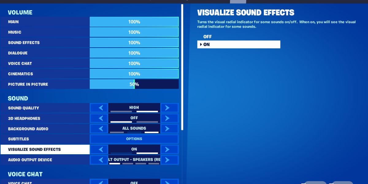 Visualize-Sound-Effects-in-Fortnite-Settings